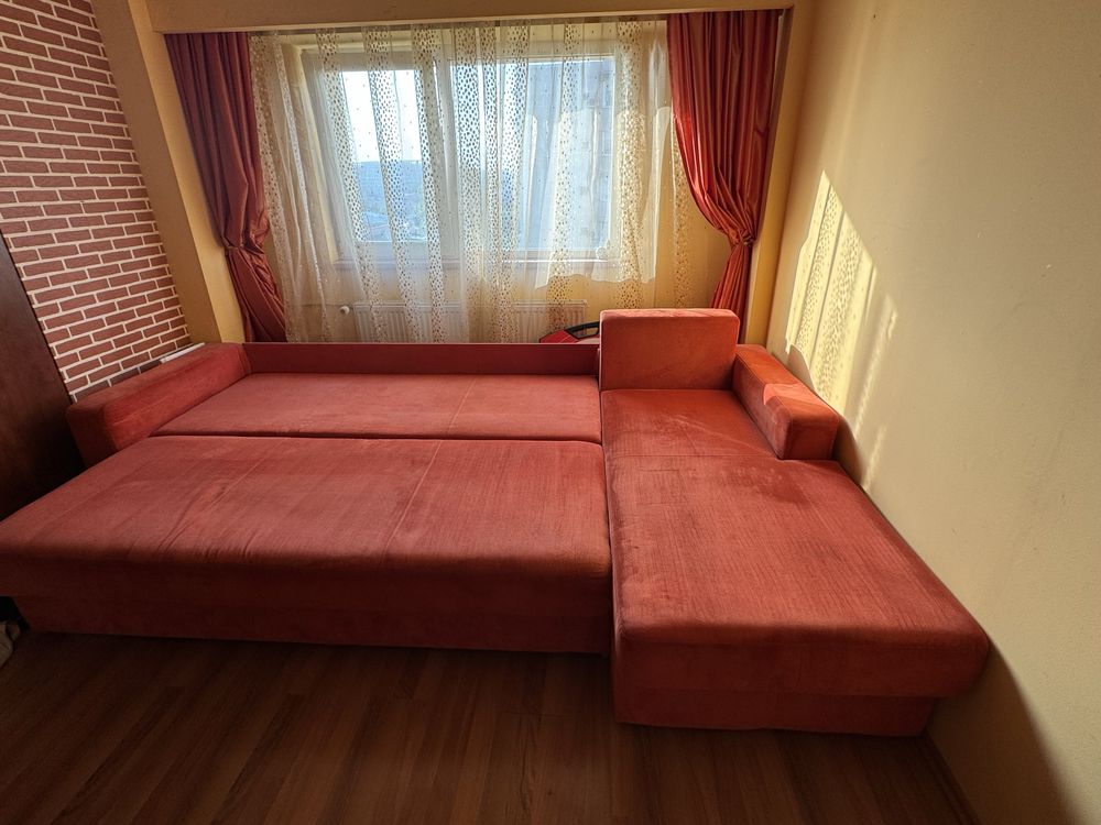 Canapea de colt extensibila Euromobila 4 locuri,