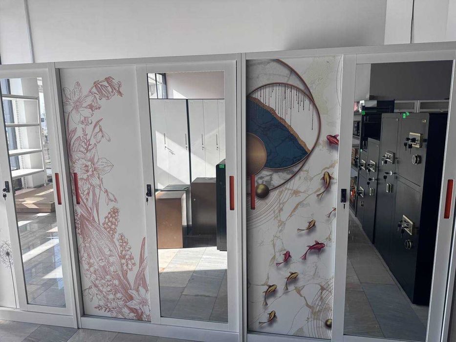 шкаф с одуванчиком/ шкаф с цветочками/ шкаф с рыбками