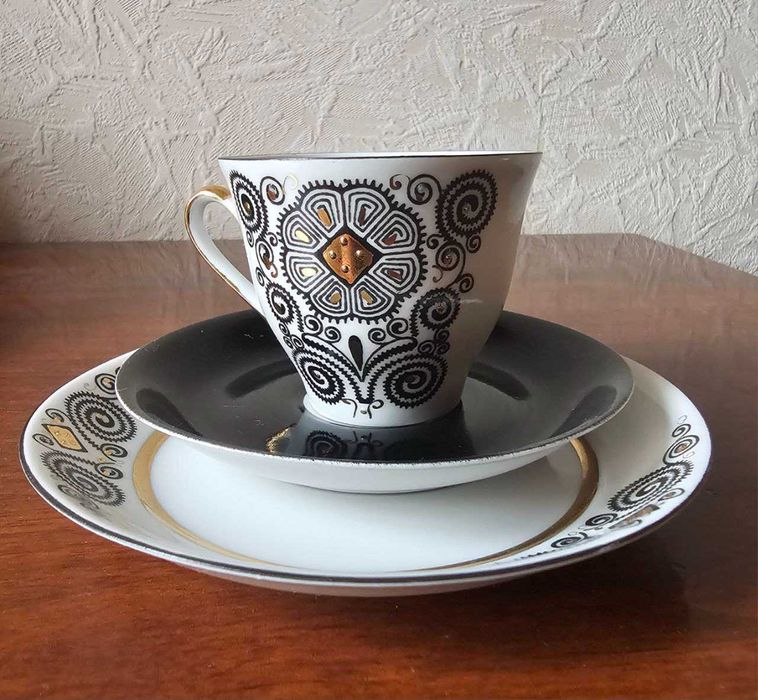 Кофейное трио. Рижский фарфоровый завод.