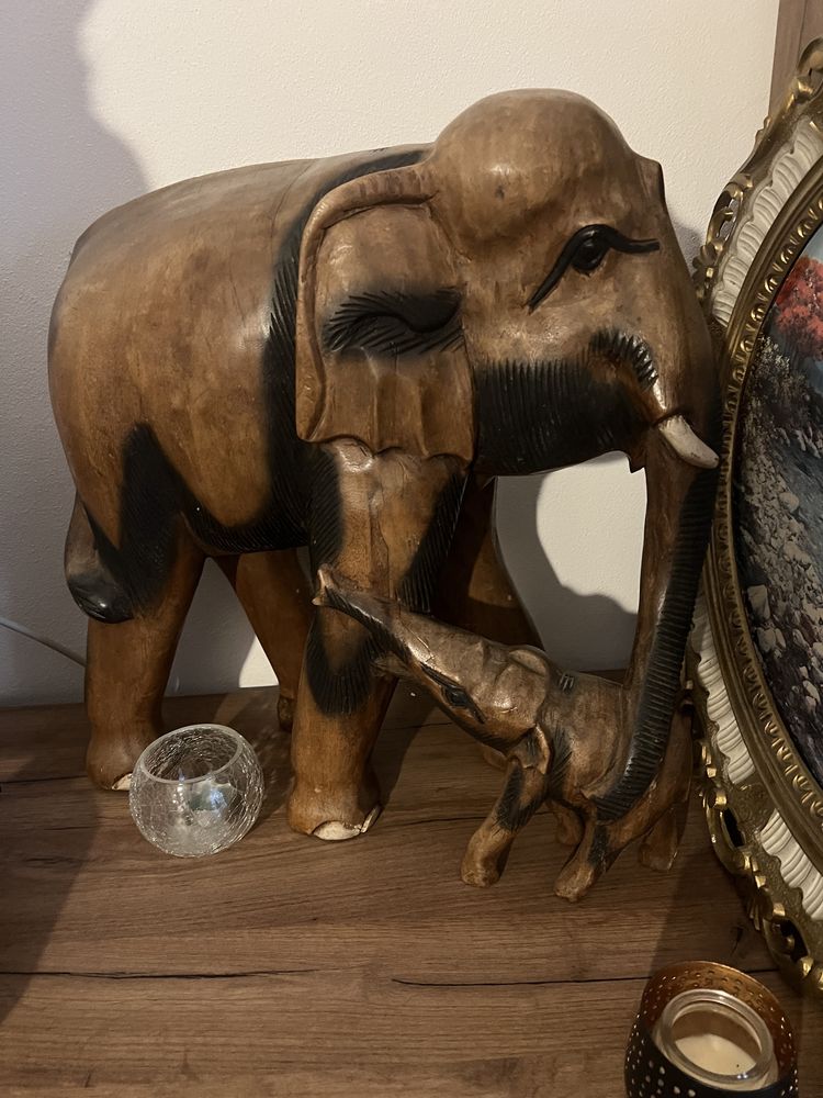 Statuete lemn elefant