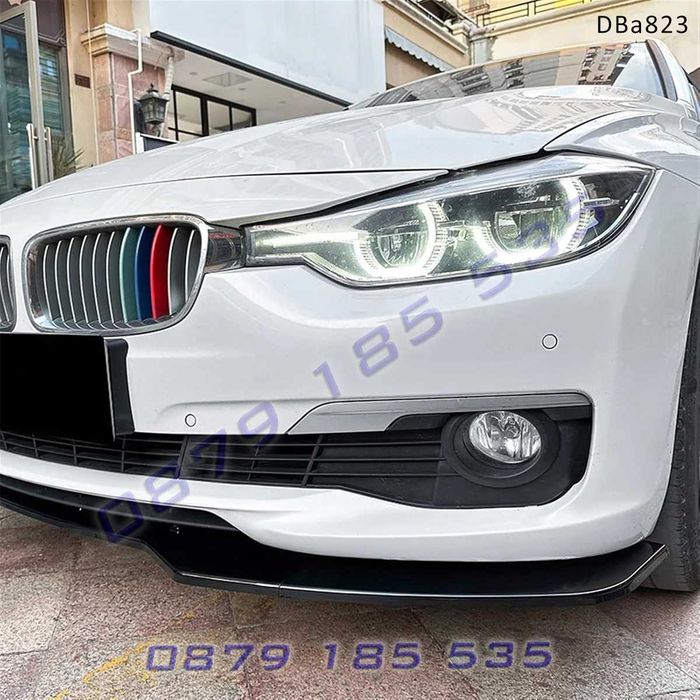 Черен лип спойлер предна броня BMW 3 F30 F31 12-19 бмв ф30 тунинг