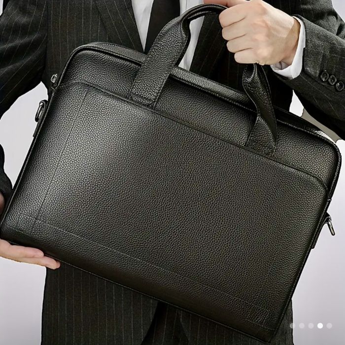 -7%Промоция•Стилна и Изискана мъжка бизнес чанта за лаптоп/Естест кожа