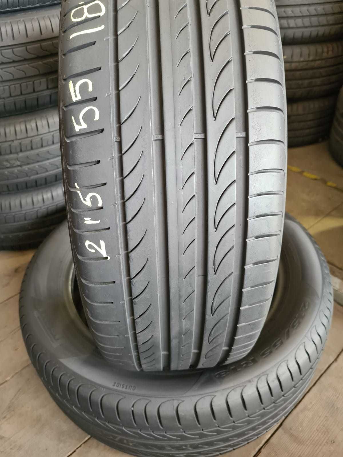 2 anvelope vara Pirelli 215/55/18 dot 2022