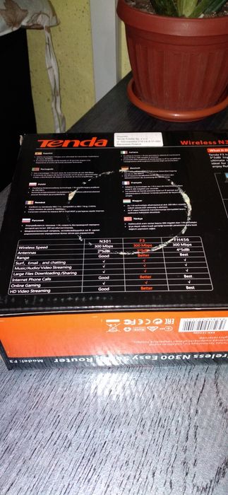 Router Tenda folosit dar ca nou