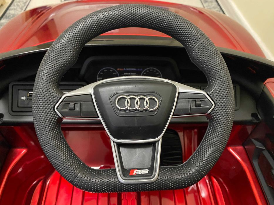 Детска кола AUDI RS ETRON GT 4x4 –БОРДО, с дистанционно и LED светл.