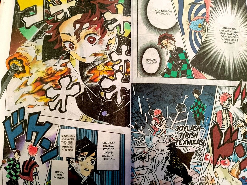 Iblislar qotili manga 18 (Demon slayer) oʻzbek tilida