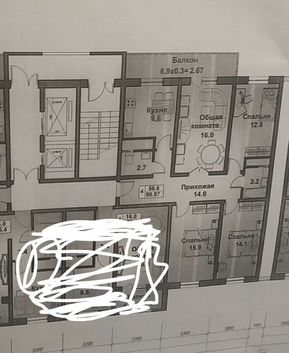 4xona lokatsiya zo‘r joydan