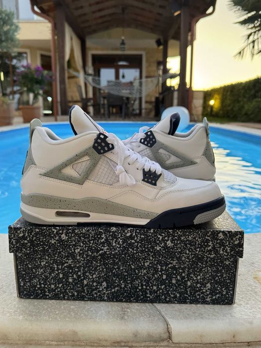 Jordan 4 Midnight Navy Мъжки Кецове 46 EUR + Кутия