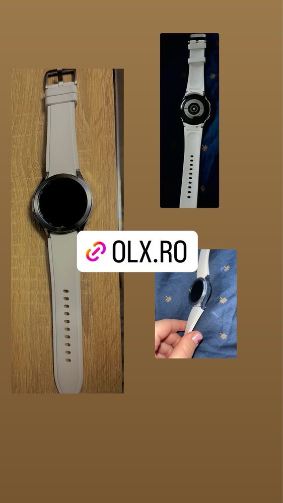 Galaxy Watch 4 Classic Bluetooth 42 mm carcasa Otel Inoxidabil Alb