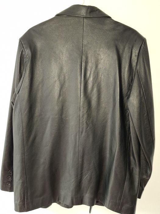 sacou piele barbati mărimea 50.lungime 77 cm