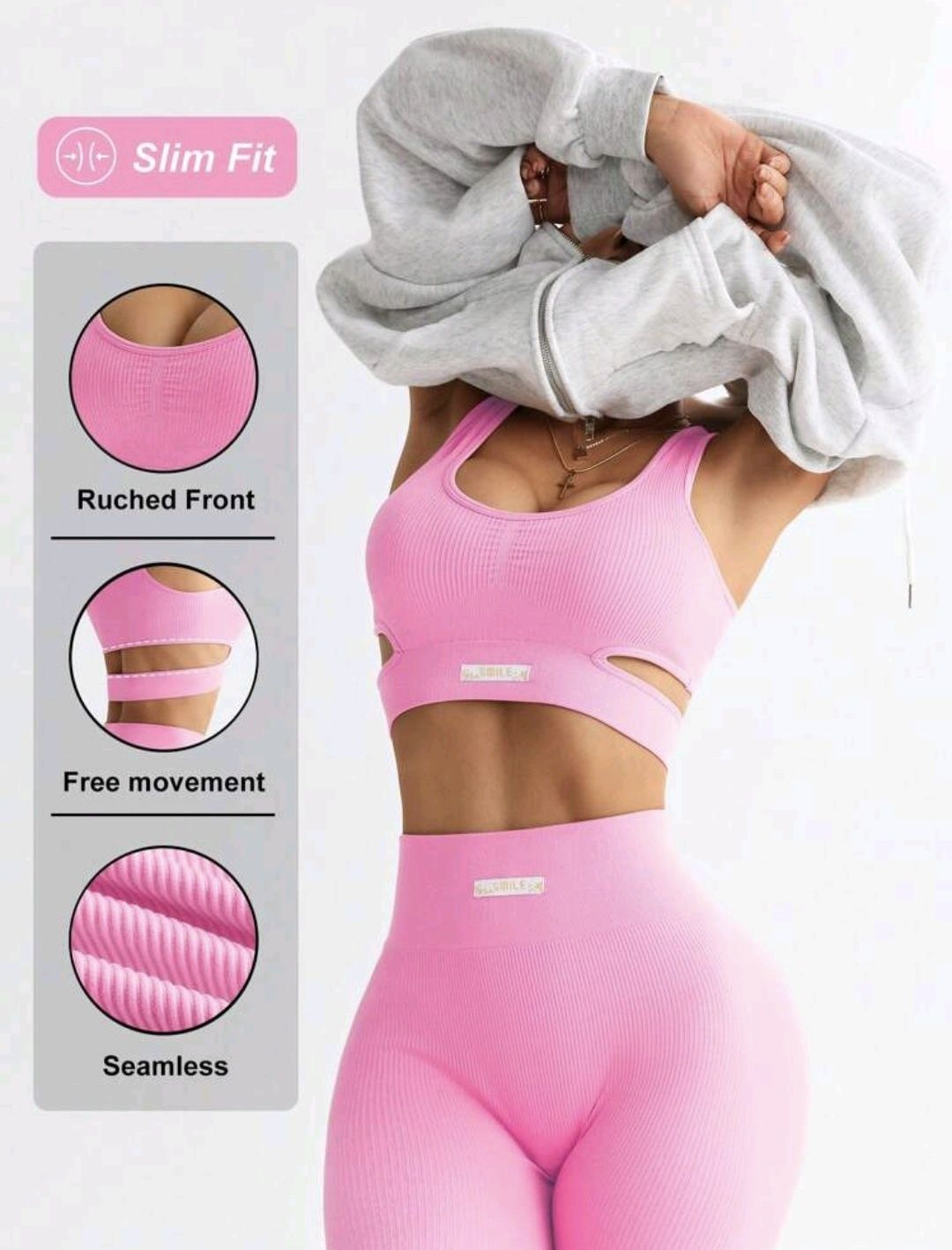 Shein нов дамски спортен комплект
