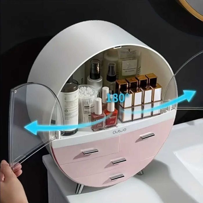 Organizator roz pentru produse machiaj/par/cosmetice/pensule