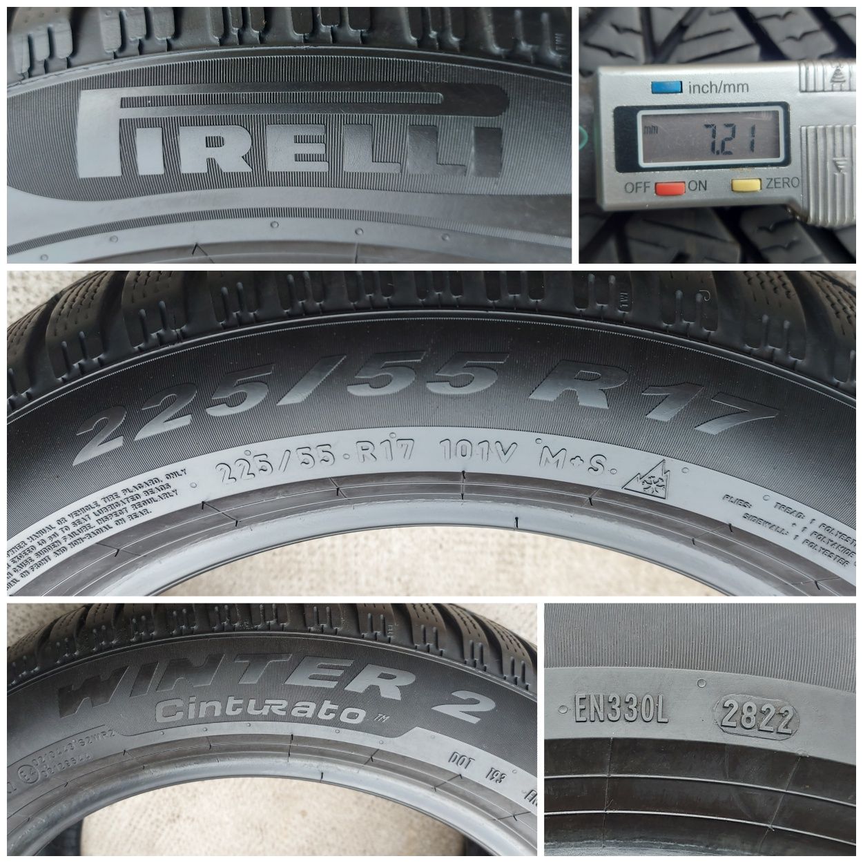 O bucată 225/55 R17 M+S iarnă - una Continental Pirelli Fulda