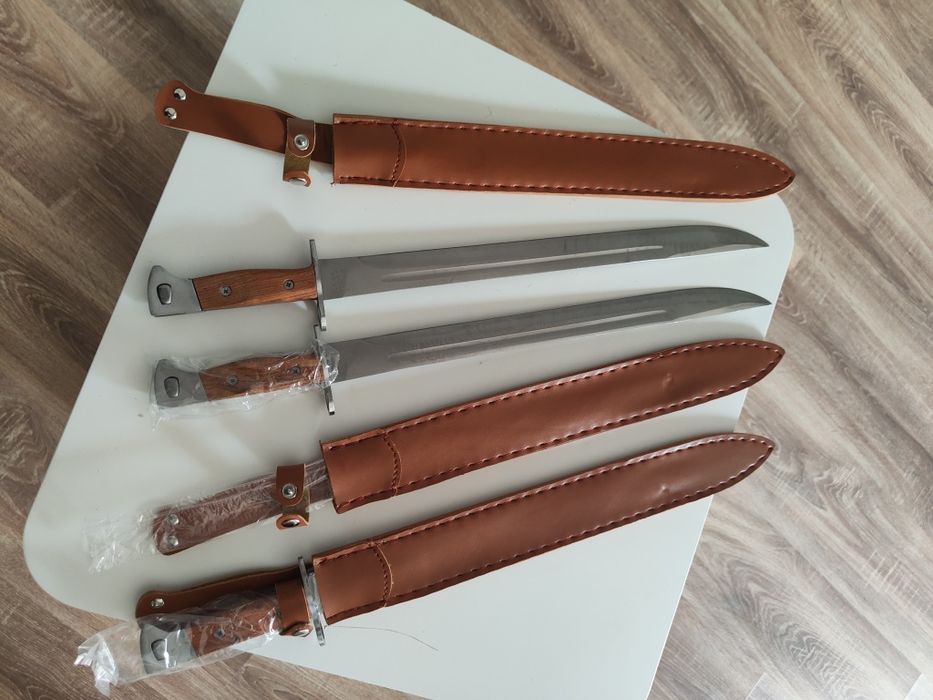 Maceta Ak47 / 50 cm + teaca piele - baionetă cuțit militar