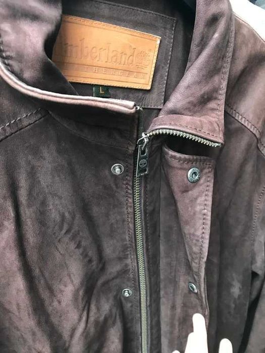 geaca de piele barbati Timberland Vintage