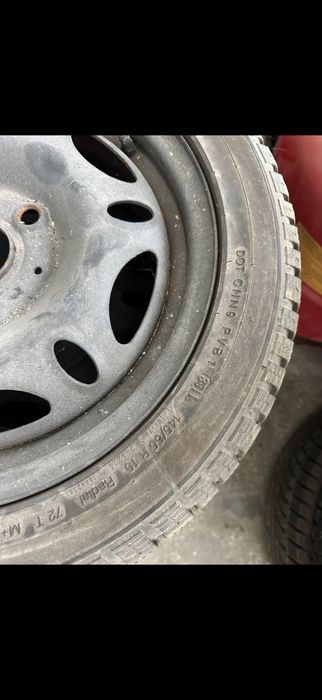 Set anvelope si jante smart 145/65 r15 M+S Continental