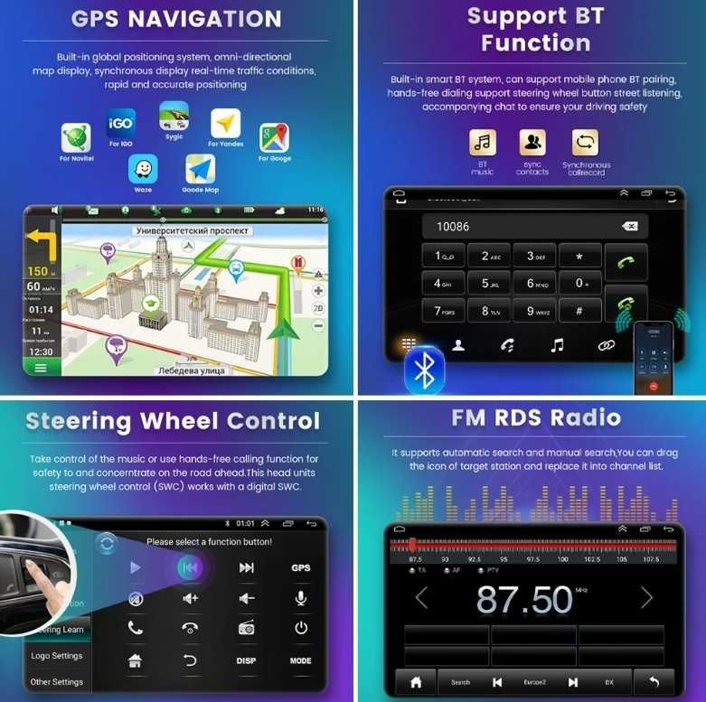 Мултимедия BMW X5 E53 E39 M5 Двоен дин Навигация плеър Android X5