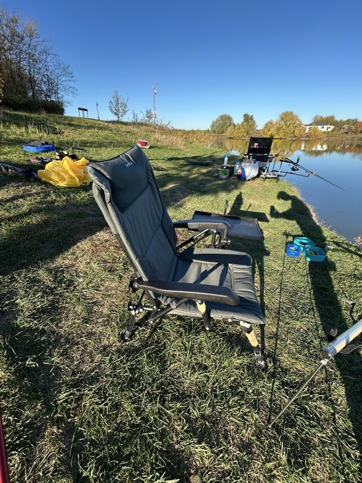 Scaun pescuit+suport picioare+husa protectie scauna  si transport