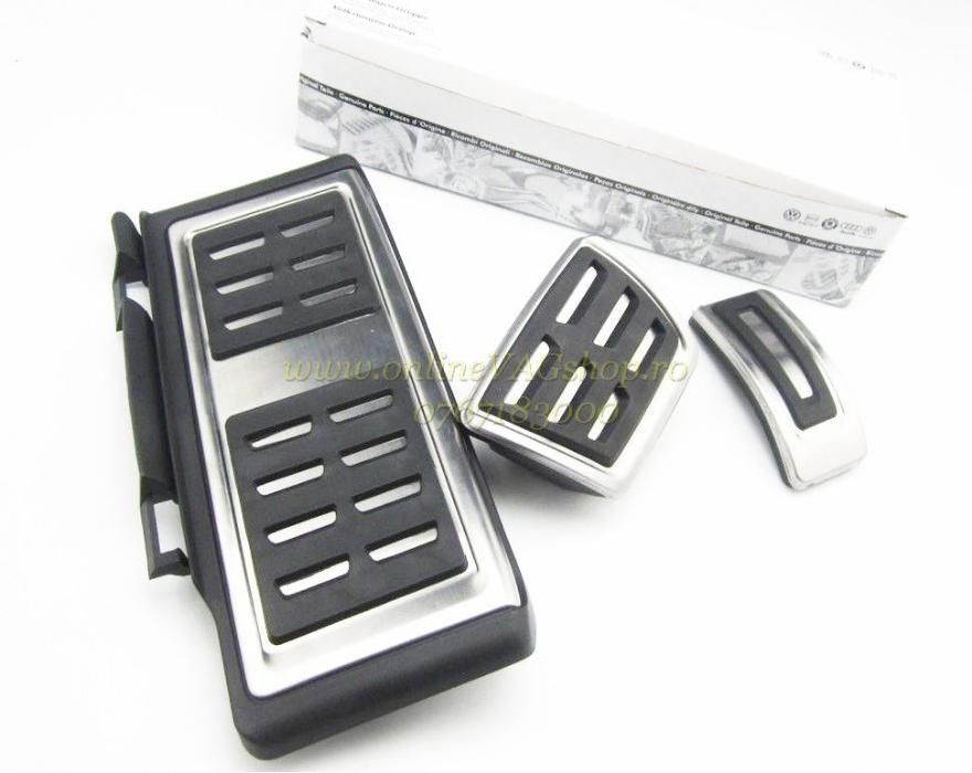 Set pedale inox + Footrest transmisie automata DSG VW Passat B8, Skoda