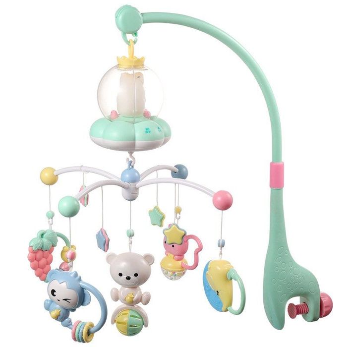 Carusel muzical pentru patut bebe ,Lumini ambientale, Control tactil