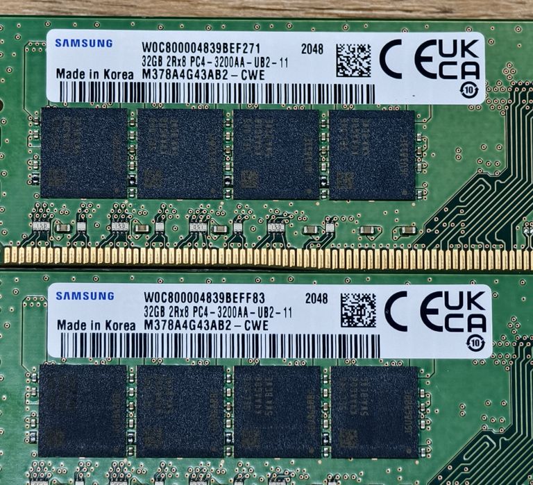 Ram Samsung DDR4 64gb 3200mhz