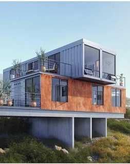 Дизайнерские дома из контейнеров | Дом в контейнере | Modulli uylar