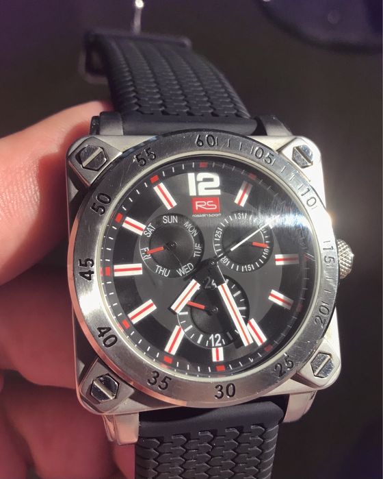 Vand ceas Roslain Sport multicalendar biker/rocker