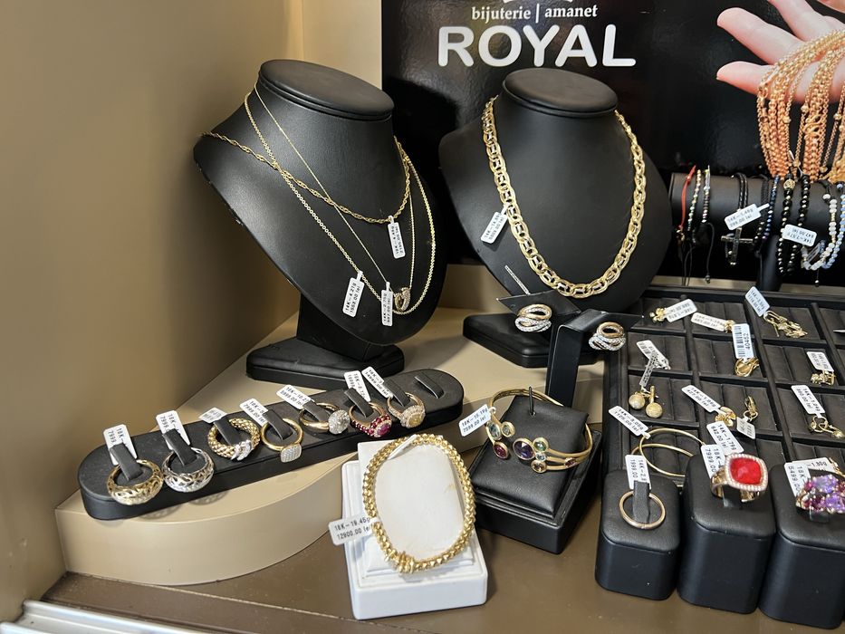 Royal: AUR 14K Inel/Bratara/Cercei/Lant/ de la 349 lei/g bijuterii