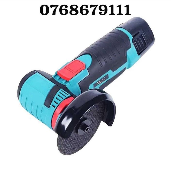 Mini Polizor Flex Electric cu 2 Baterii 24 v disc 76MM Nou 5 discuri