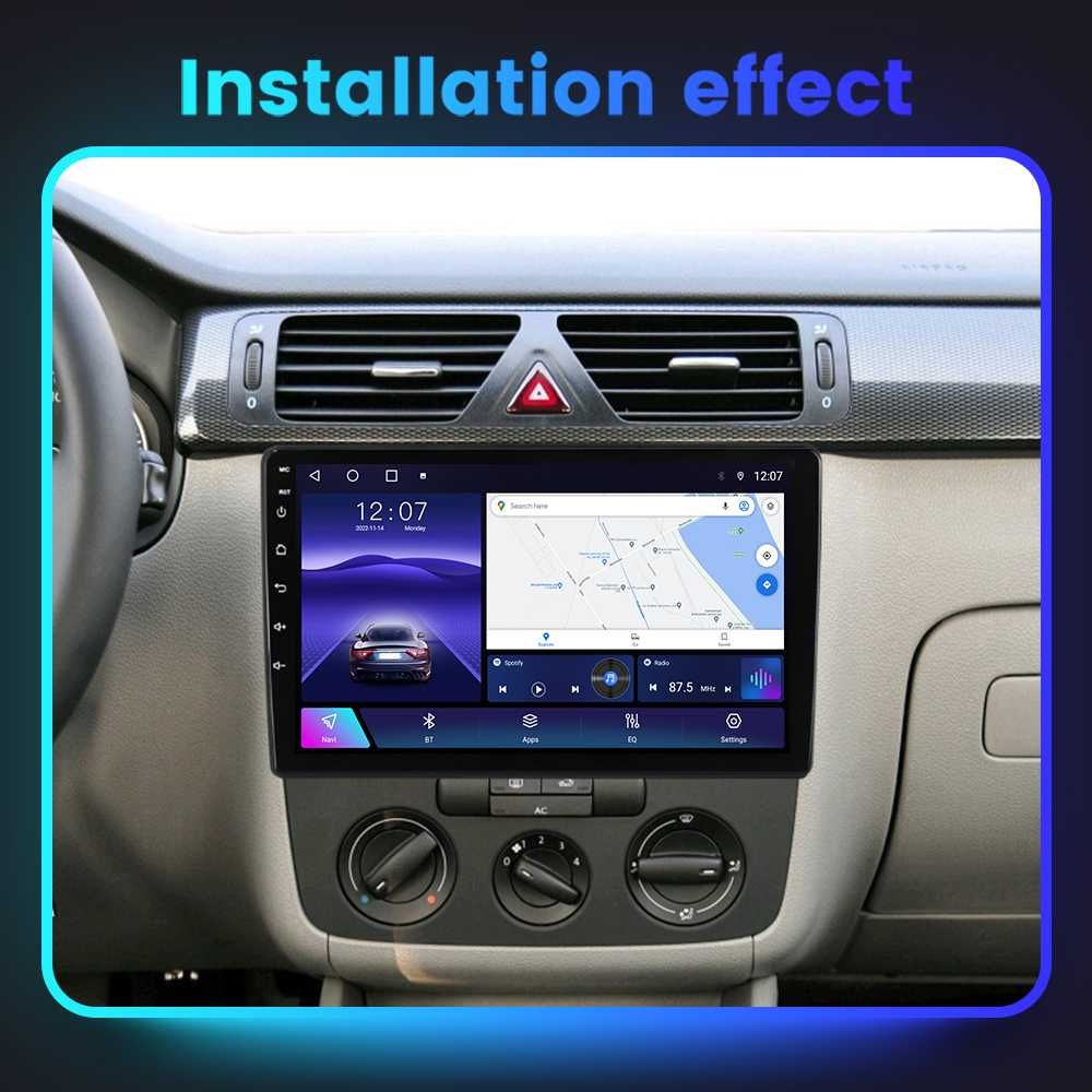 Navigatie Android 13 VW Golf 5 2003-2010 1/8 Gb Waze CarPlay + CAMERA