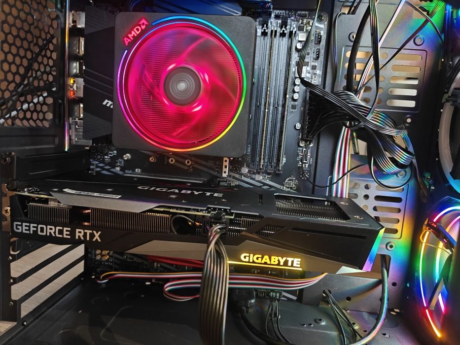 PC Gaming Ryzen 7, RTX 3060 Ti, 16GB RAM, 1TB SSD M2, Sursa 850w