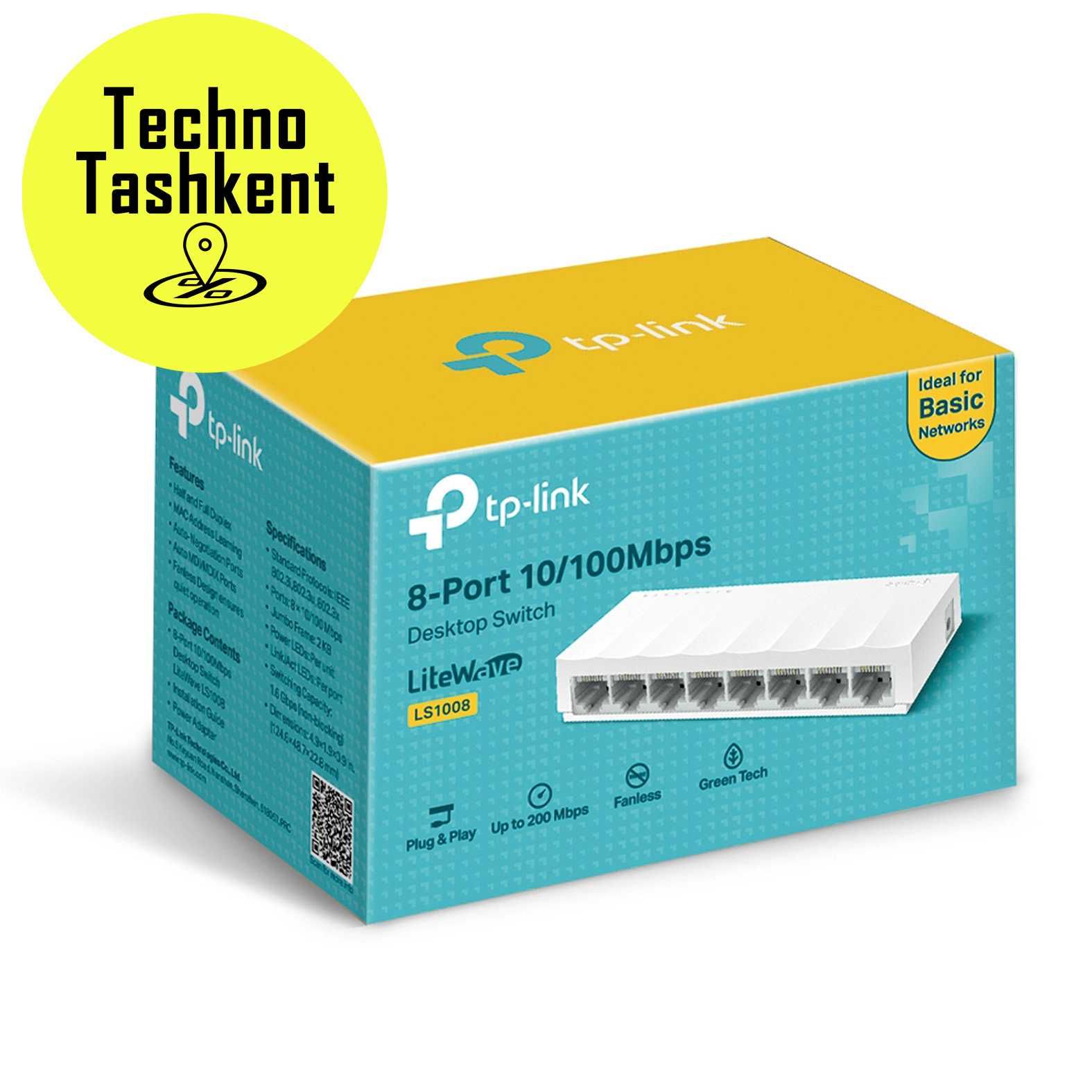 8-портовый настольный коммутатор Tp-Link switch свич