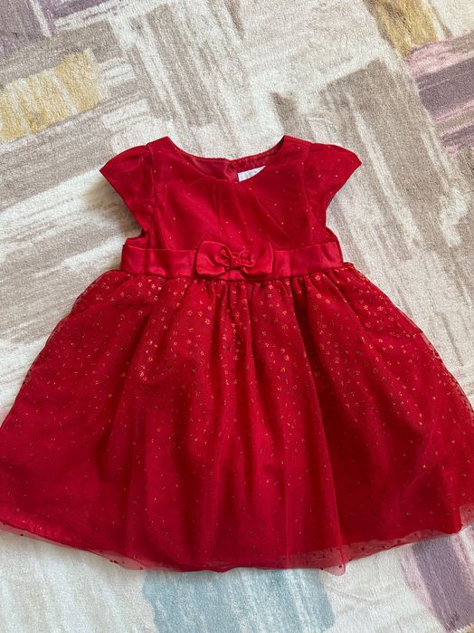 Коледна рокличка 86см