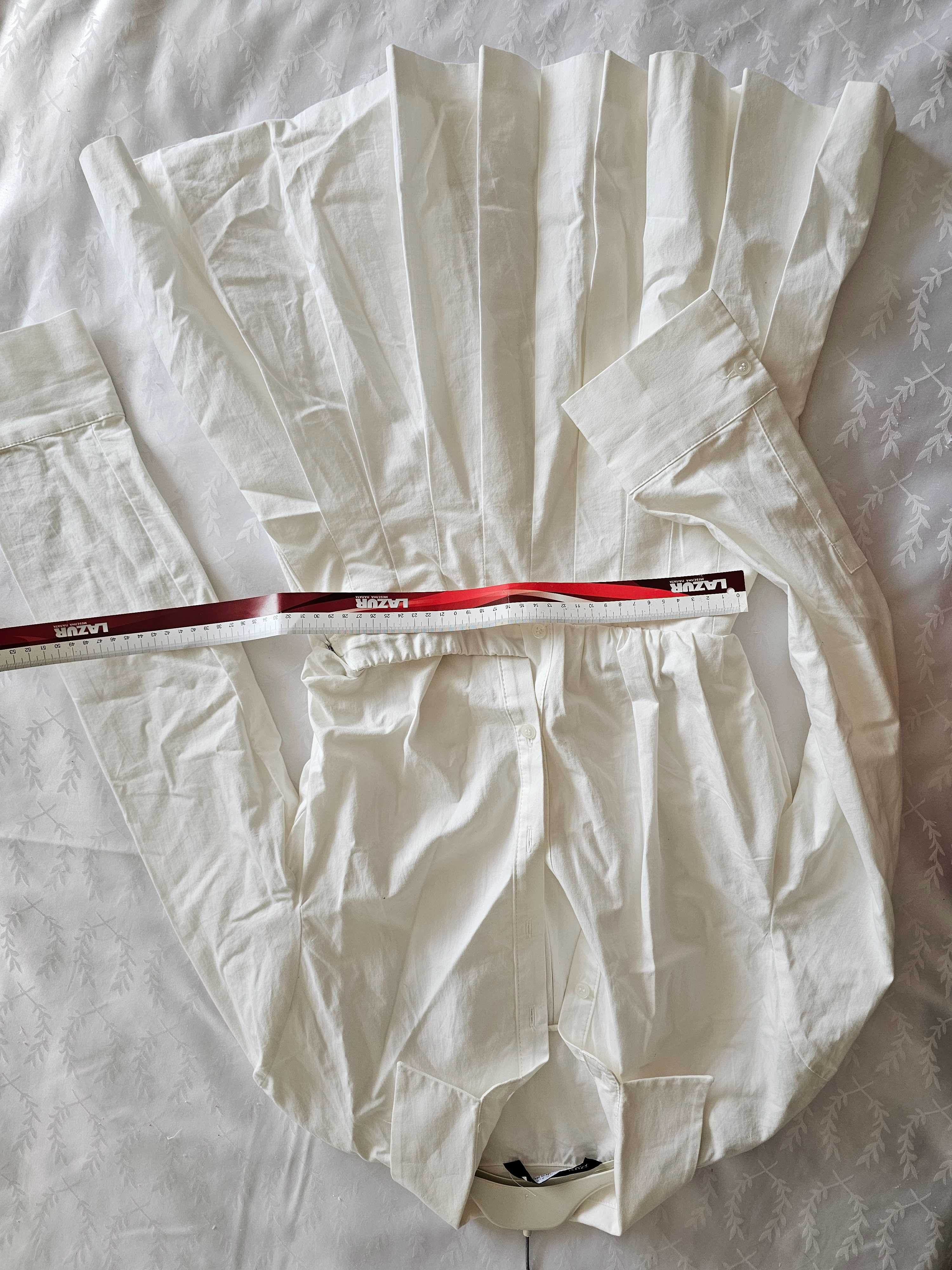 Бяла рокля Zara xs-s (34 -36). Нова
