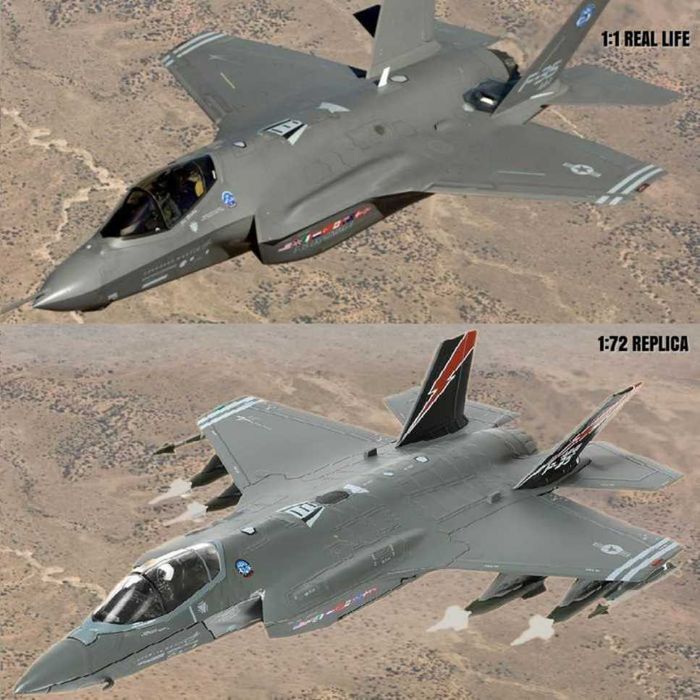 Macheta avion metalica F-35A Lightning II scara 1:72 22cm
