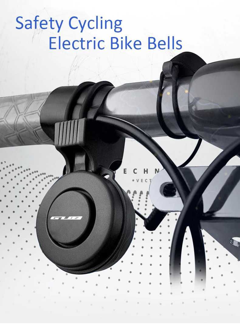 Sonerie electronica GUB, claxon bicicleta, trotineta electrica, USB