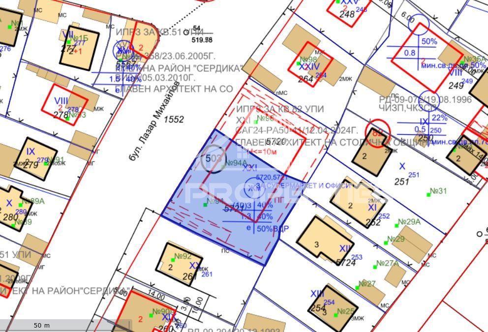 Продава се Парцел в София, Бенковски - 1428 кв.м за 281 €/кв.м - Снимка #3