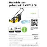 Masina de tuns iarba, pe benzina, 1.8 CP, l 40 cm NOUA SIGILATA