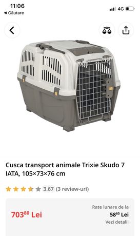 Cusca transport animale Trixie Skudo 7 IATA, 105×73×76 cm