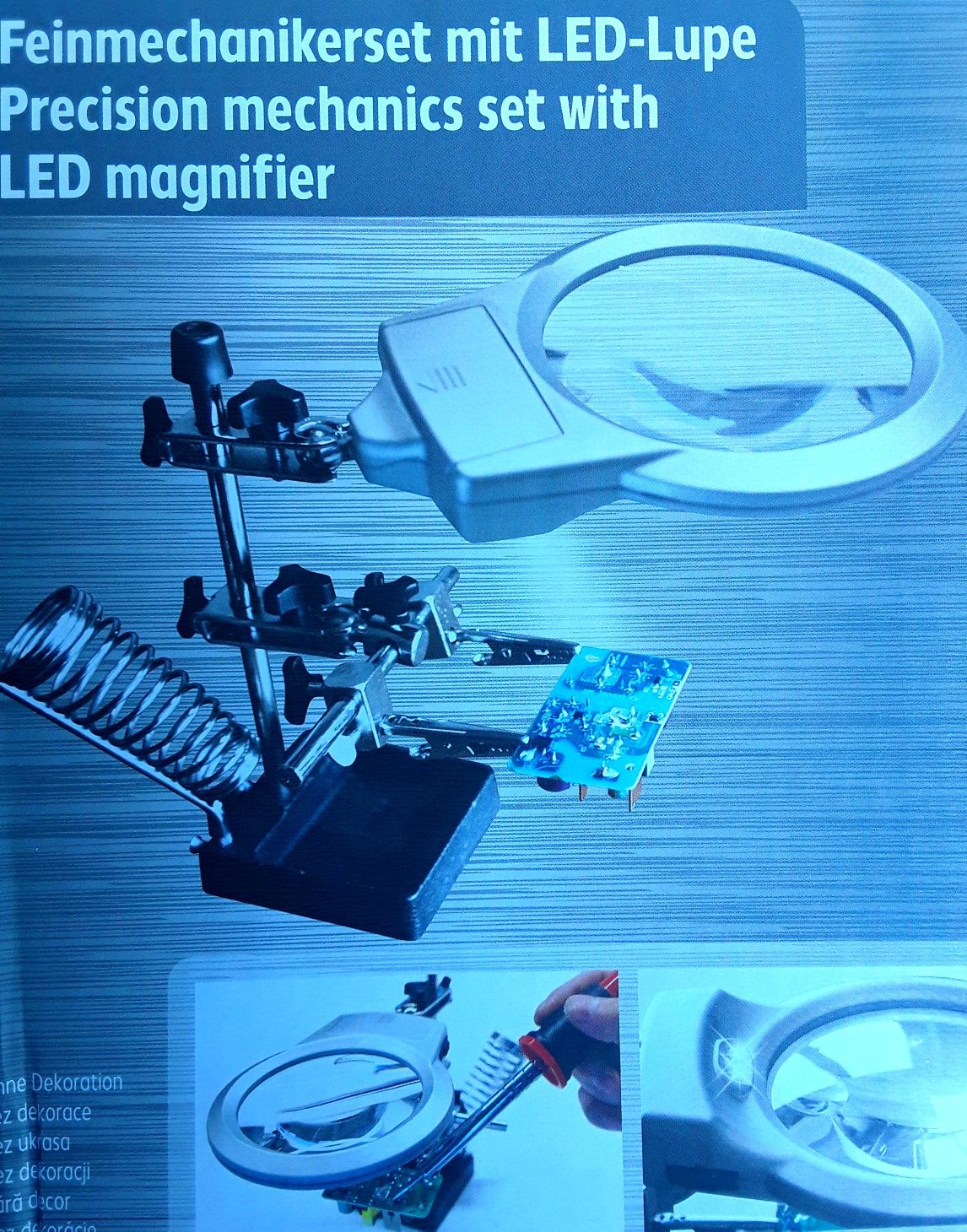 SET mecanică fină cu Lupă dotată cu lumină LED - 95 Lei