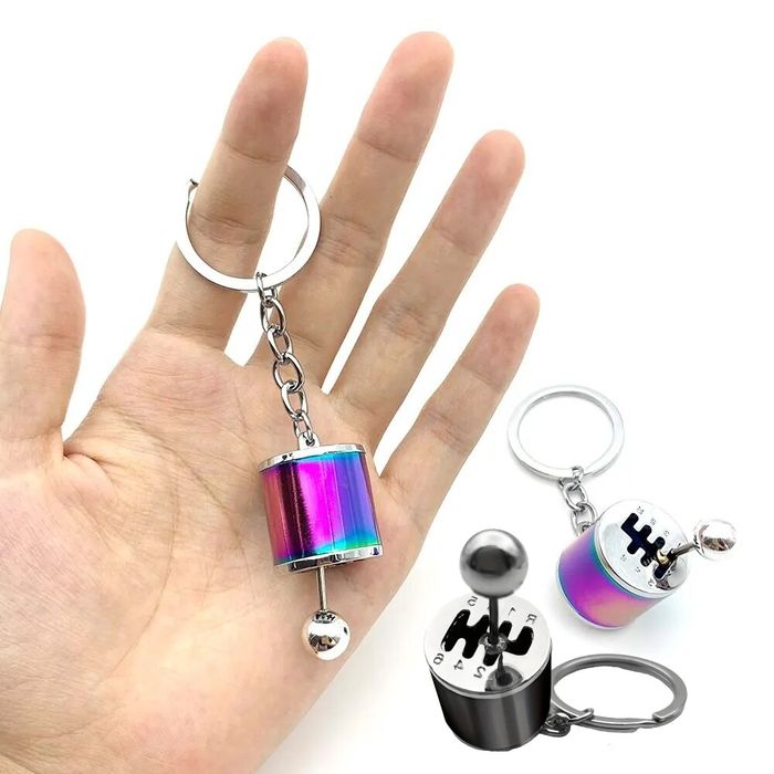 Breloc schimbător viteze FUNCȚIONAL. Cromat, indestructibil