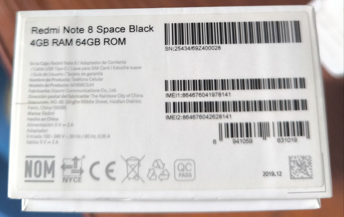 Redmi Note 8 Space Black