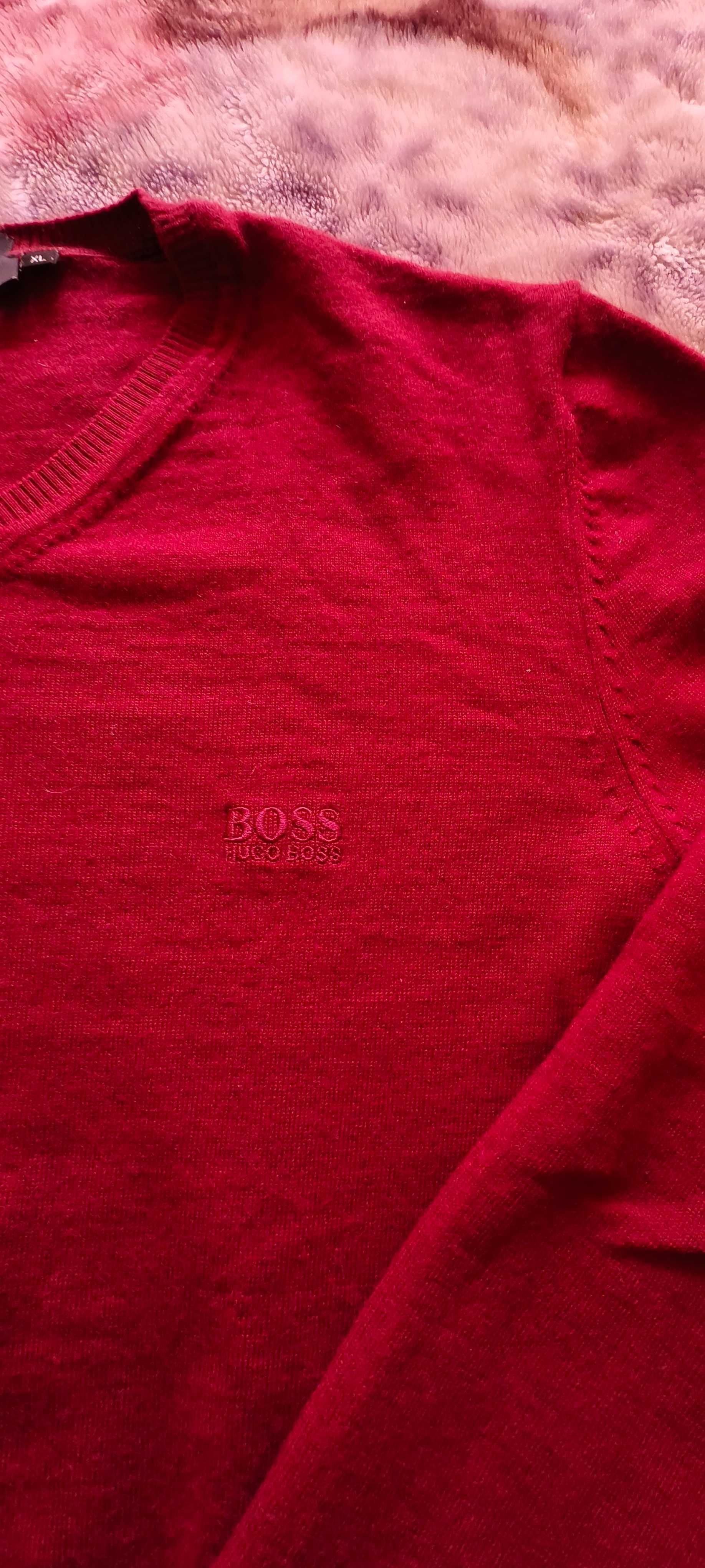 Pulover bărbați Hugo Boss, lână extrafină,XL