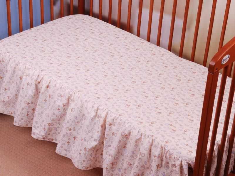 Детски чаршаф с волан, 120х60см, GLUCK