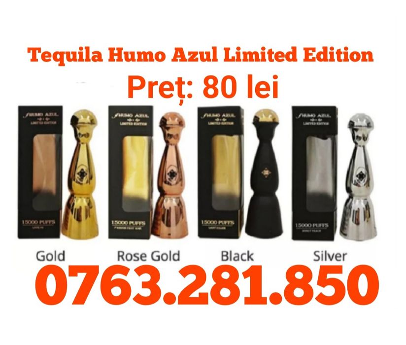 Tequila Humo Azul LIMITED EDITION BLACK Vape-uri originale 15k
