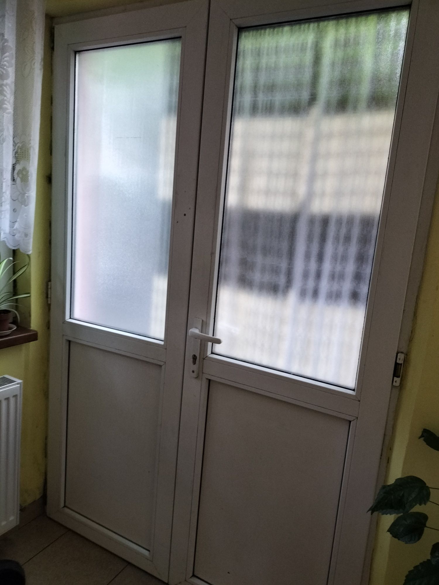 Ușa termopan intrare.