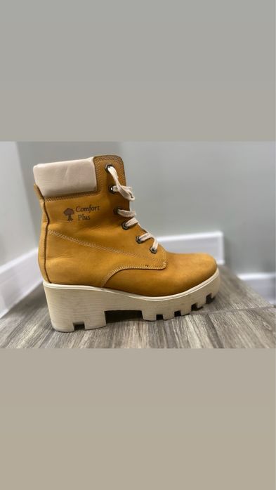 Зимни боти от набук (естествена кожа)