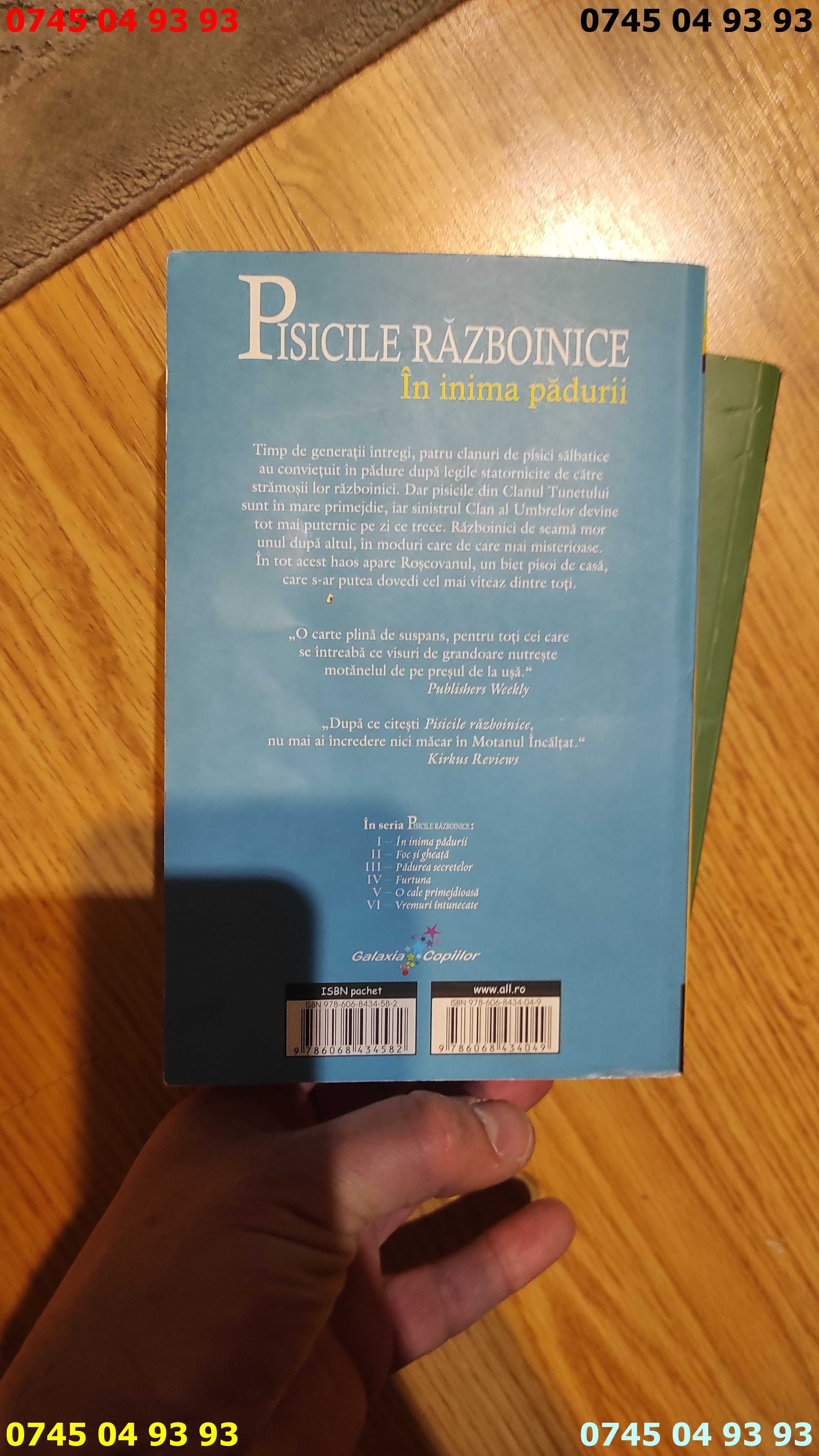 carte carti PISICILE RAZBOINICE Erin Hunter vol 1 4 5 pret pe toate 3