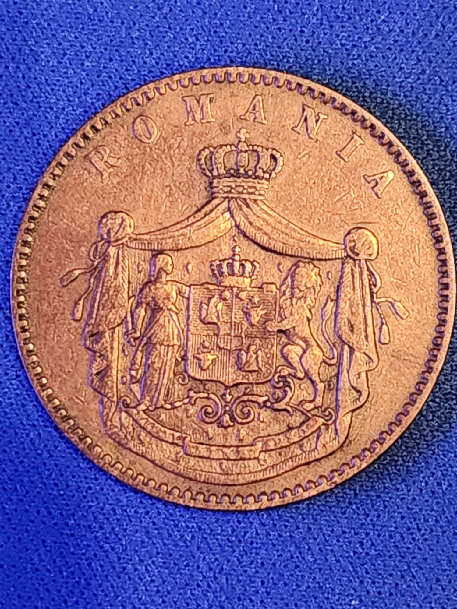 Moneda romaneasca. 10 bani 1867