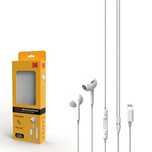 Слушалки с микрофон KODAK 210, APPLE Lightning, бял
